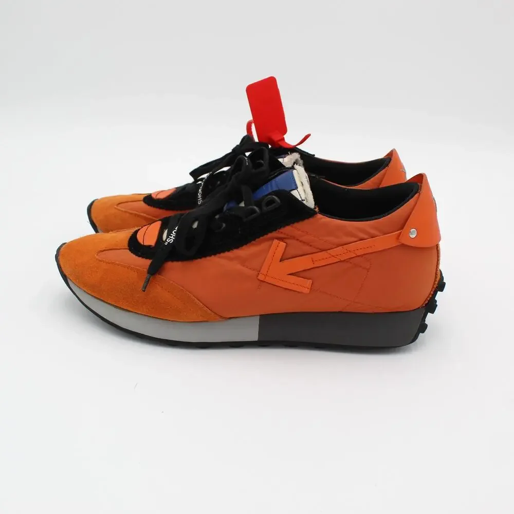 Off White Arrow Running Sneaker 43 Mens 10 Orange Virgil Abloh Streetwear Retro